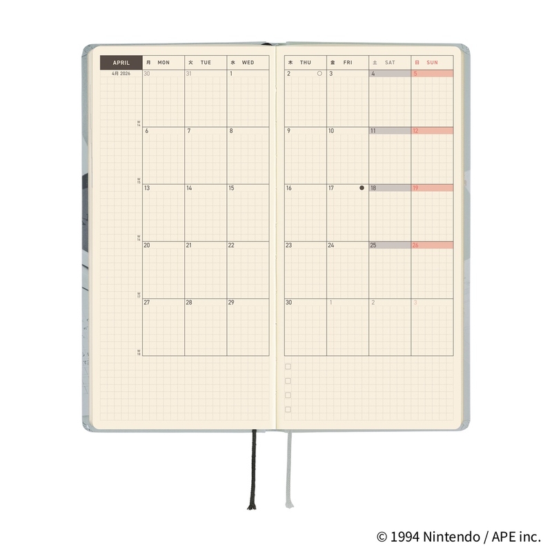 Hobonichi Hobonichi Techo Weeks 2026 MOTHER: The Secret of MOTHER 2