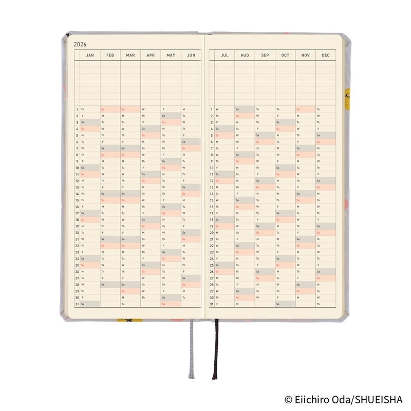 Hobonichi Hobonichi Techo Weeks 2026 ONE PIECE magazine: Hiriluk’s Cherry Blossoms