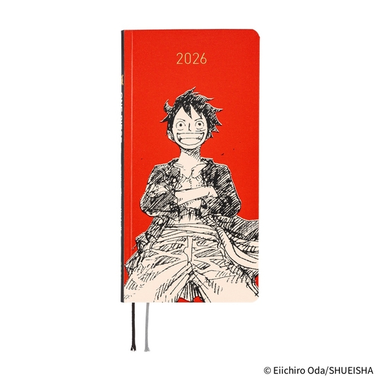 Hobonichi Techo Weeks 2026 ONE PIECE magazine: Straw Hat Luffy (Red)