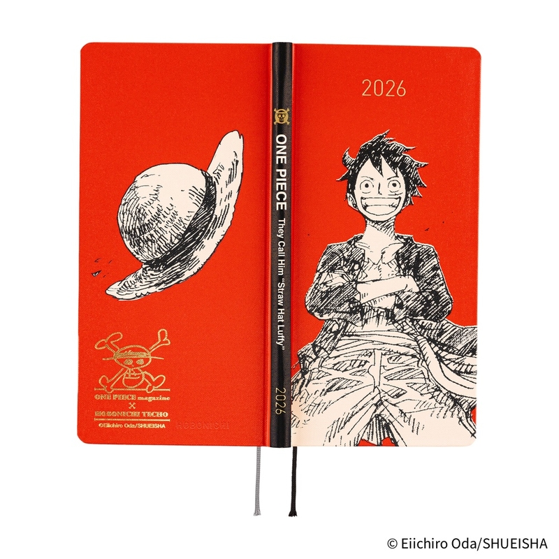 Hobonichi Hobonichi Techo Weeks 2026 ONE PIECE magazine: Straw Hat Luffy (Red)