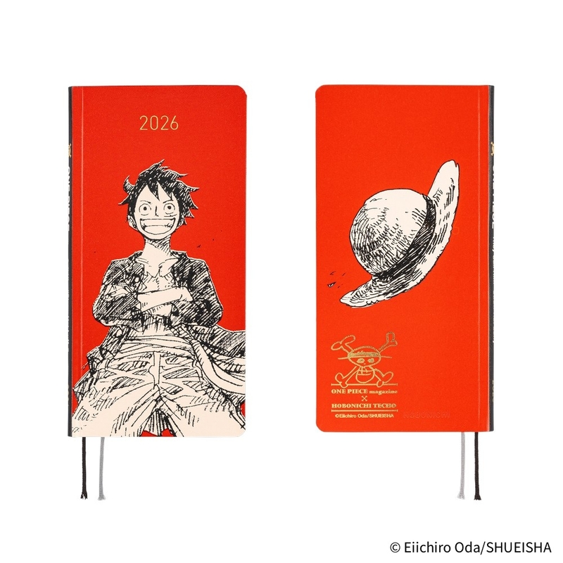 Hobonichi Hobonichi Techo Weeks 2026 ONE PIECE magazine: Straw Hat Luffy (Red)
