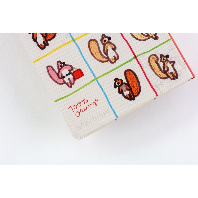 Hobonichi Hobonichi Techo Weeks 2026 100%ORANGE: Squirrel’s Moving Day