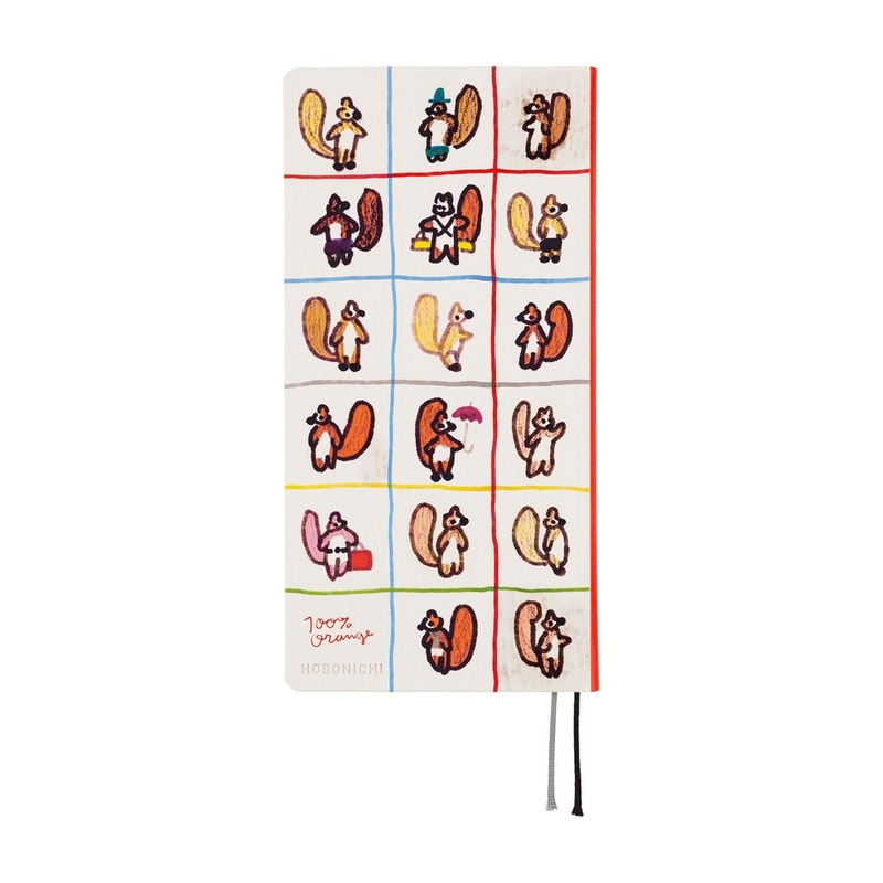 Hobonichi Hobonichi Techo Weeks 2026 100%ORANGE: Squirrel’s Moving Day