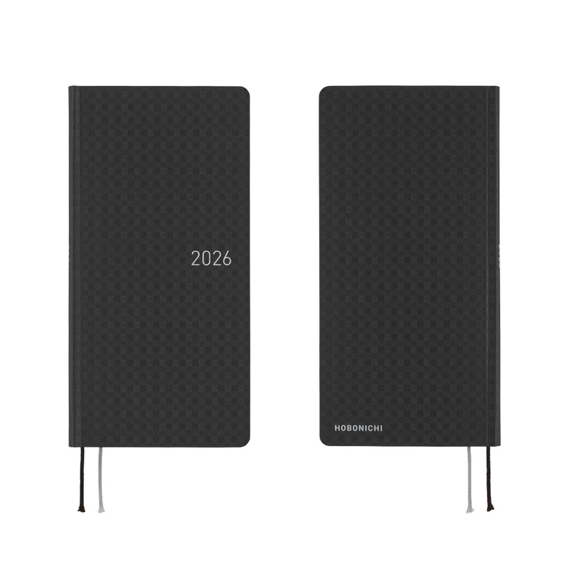 Hobonichi Hobonichi Techo Weeks Paper Series: Black Gingham Agenda 2026 Settimanale