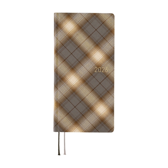 Hobonichi Techo Weeks 2026 Shirt Fabric: Foggy Plaid