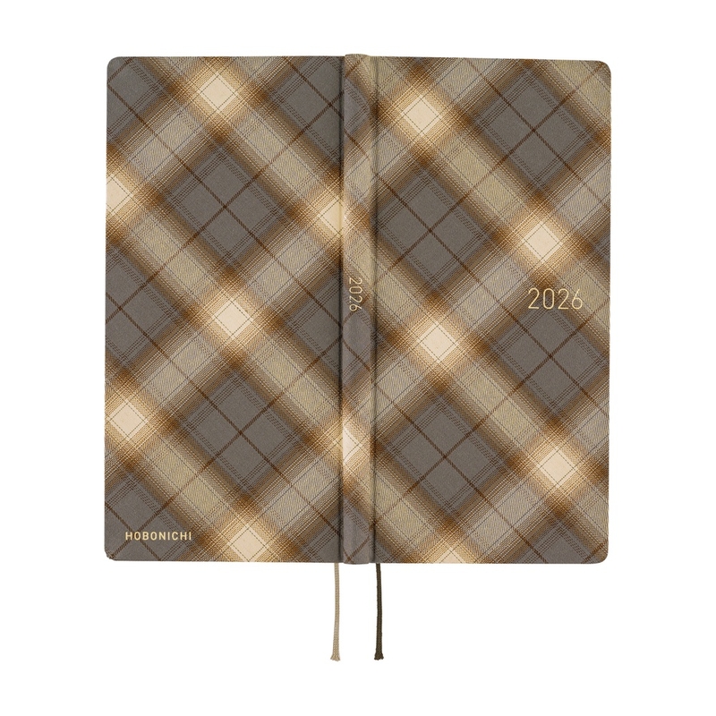 Hobonichi Hobonichi Techo Weeks 2026 Shirt Fabric: Foggy Plaid