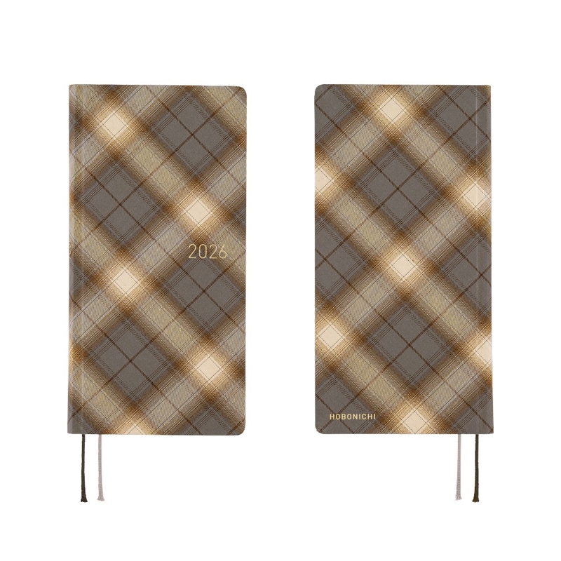 Hobonichi Hobonichi Techo Weeks 2026 Shirt Fabric: Foggy Plaid