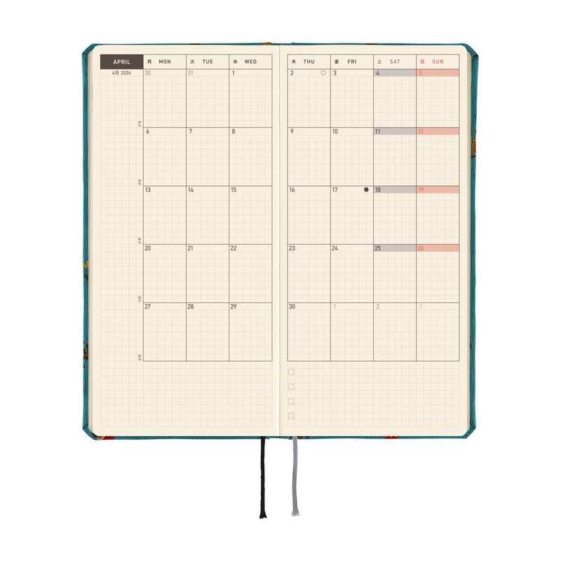 Hobonichi Hobonichi Techo Weeks 2026 Bow & Tie: In the Forest