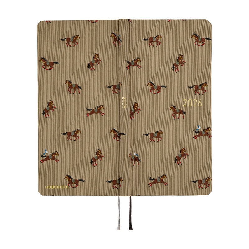 Hobonichi Hobonichi Techo Weeks 2026 Bow & Tie: Galloping Horses