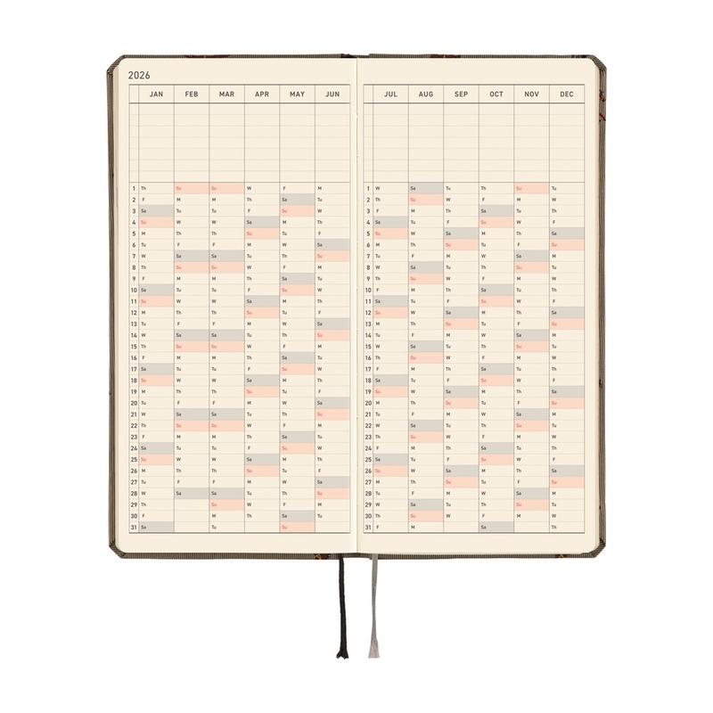 Hobonichi Hobonichi Techo Weeks 2026 Bow & Tie: Galloping Horses