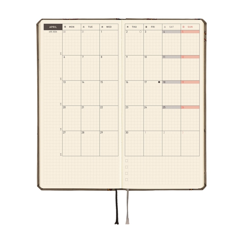 Hobonichi Hobonichi Techo Weeks 2026 Bow & Tie: Galloping Horses