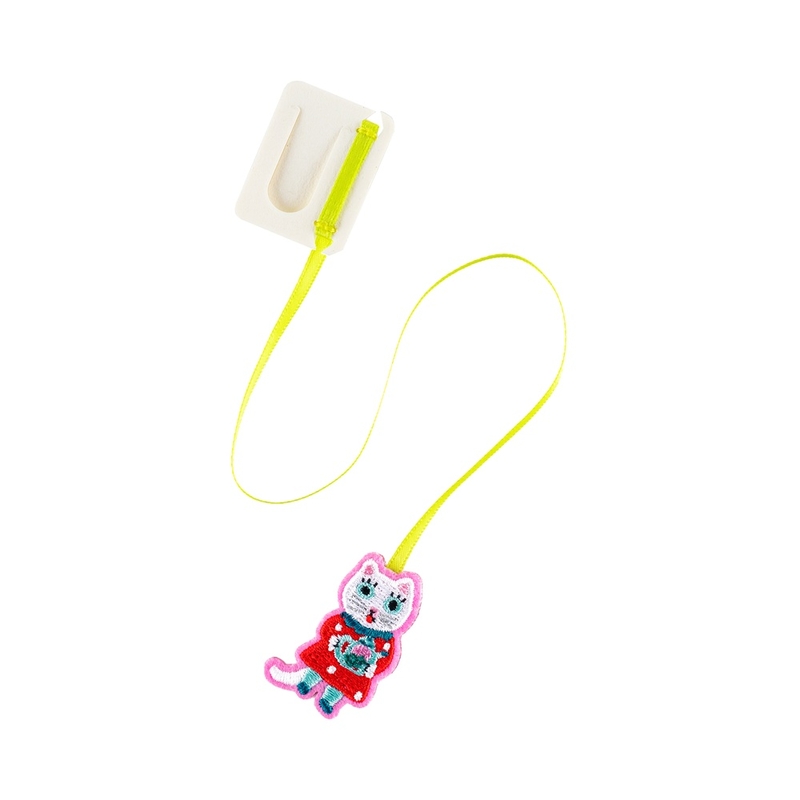 Hobonichi Hobonichi Embroidered Bookmark Yumi Kitagishi: White Cat