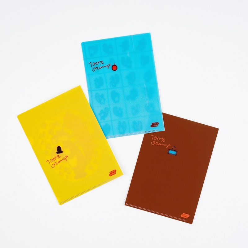 Hobonichi Hobonichi 100%ORANGE: Squirrel Squadron Folder Set of 3 for Original A6