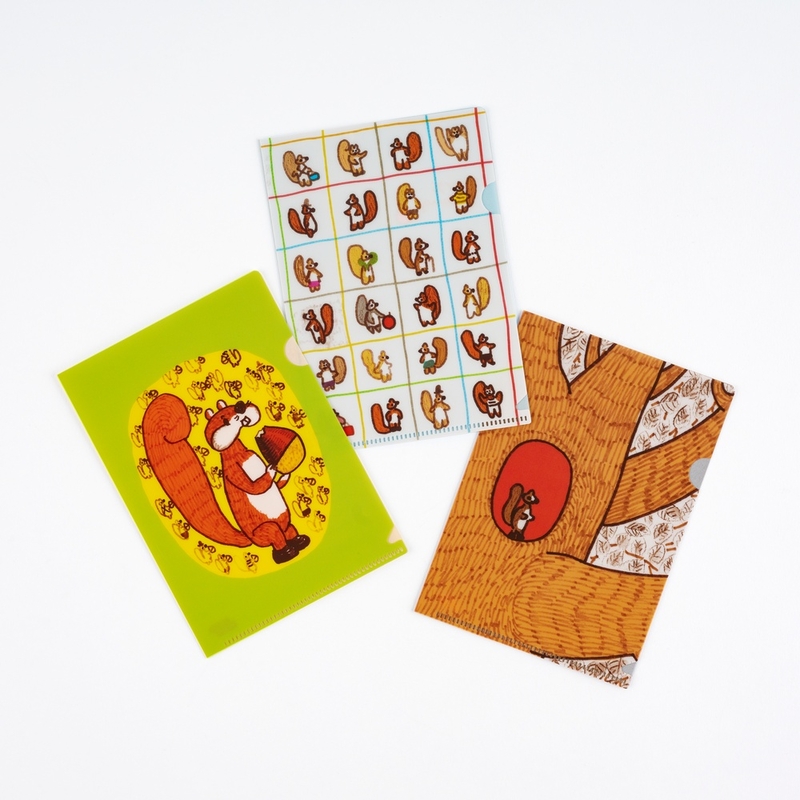 Hobonichi Hobonichi 100%ORANGE: Squirrel Squadron Folder Set of 3 for Original A6