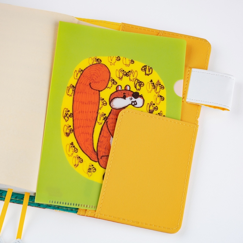 Hobonichi Hobonichi 100%ORANGE: Squirrel Squadron Folder Set of 3 for Original A6