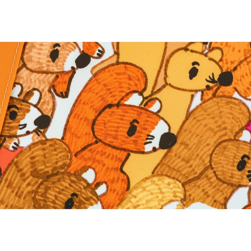 Hobonichi Hobonichi 100%ORANGE: Squirrel Squadron A6 [Cover Only]