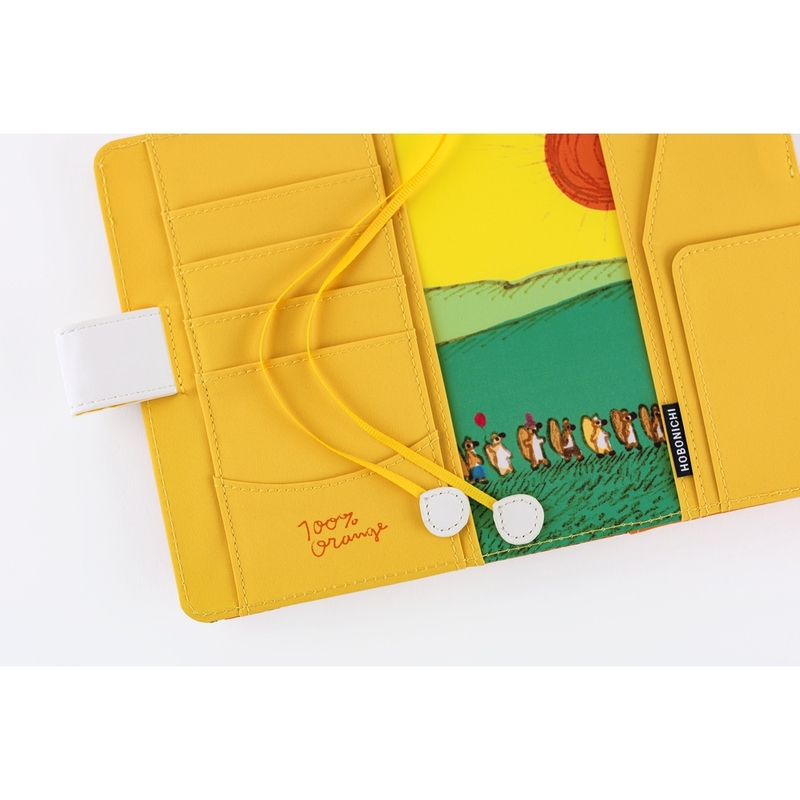 Hobonichi Hobonichi 100%ORANGE: Squirrel Squadron A6 [Cover Only]