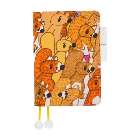 Hobonichi 100%ORANGE: Squirrel Squadron A6 [Cover Only]
