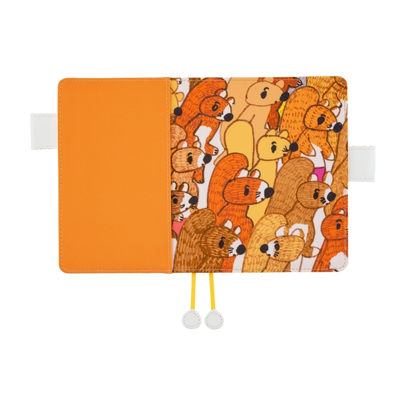 Hobonichi Hobonichi 100%ORANGE: Squirrel Squadron A6 [Cover Only]