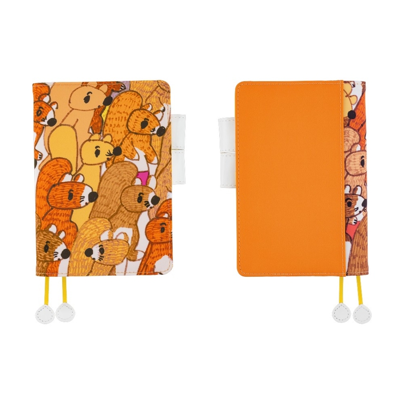 Hobonichi Hobonichi 100%ORANGE: Squirrel Squadron A6 [Cover Only]
