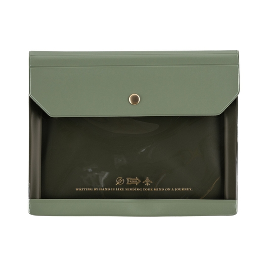 Hobonichi Alettone Document Case for A6 Size Olive