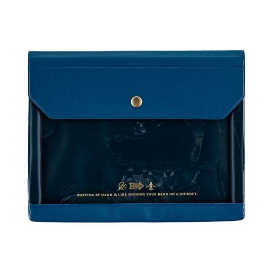 Hobonichi Alettone Document Case per Formato A6 Navy