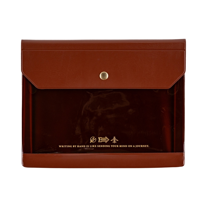 Hobonichi Hobonichi Alettone Document Case per Formato A6 Brown