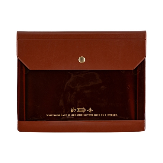 Hobonichi Alettone Document Case for A6 Size Brown