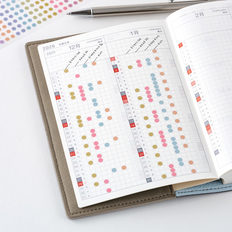 Hobonichi Hobonichi TSUKI no IRO: Transparent Dot Stickers (3.5mm)