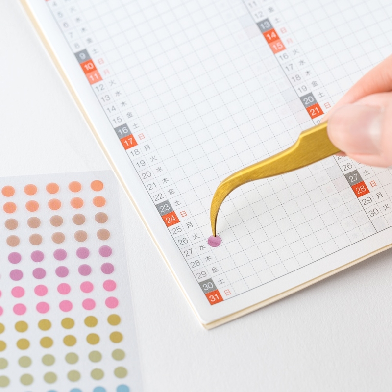 Hobonichi Hobonichi TSUKI no IRO: Transparent Dot Stickers (3.5mm)