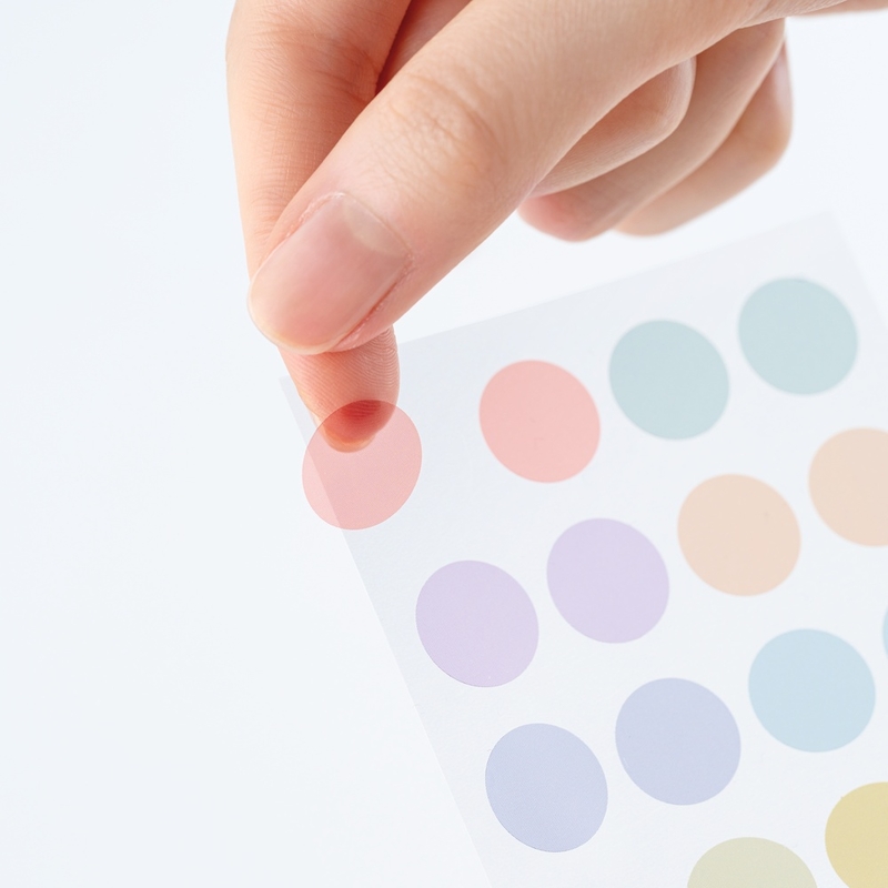 Hobonichi Hobonichi TSUKI no IRO: Transparent Dot Stickers (15mm)