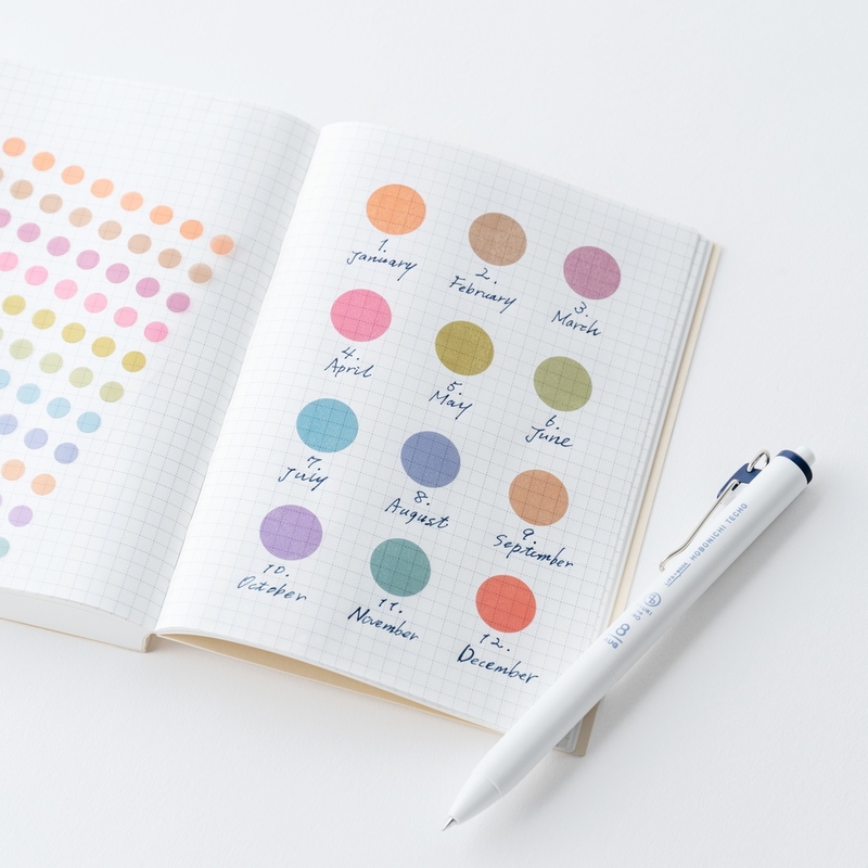Hobonichi Hobonichi TSUKI no IRO: Transparent Dot Stickers (15mm)