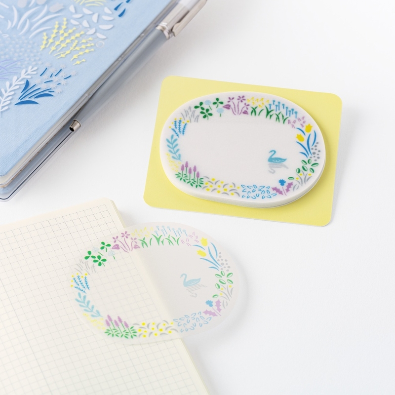 Hobonichi Hobonichi See-Through Sticky Notes Yuri Sanae: Forest Lake