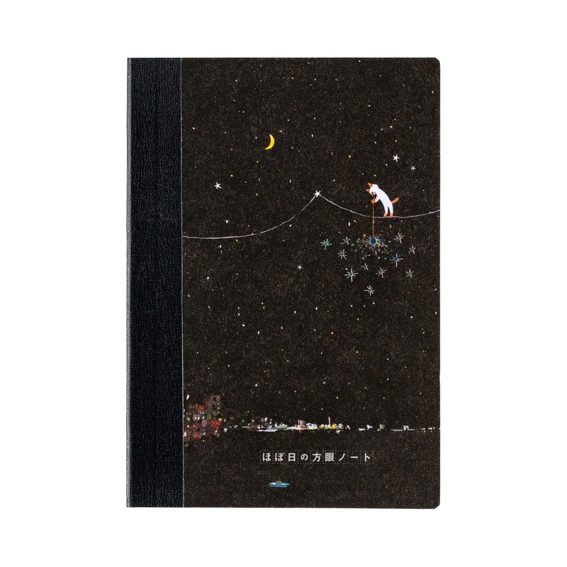 Hobonichi Hobonichi Graph Notebook A6 Hiroko Kubota: Another night of falling star sparklers Grid