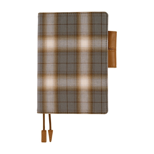 Hobonichi Shirt Fabric: Foggy Plaid A6 [Cover Only]