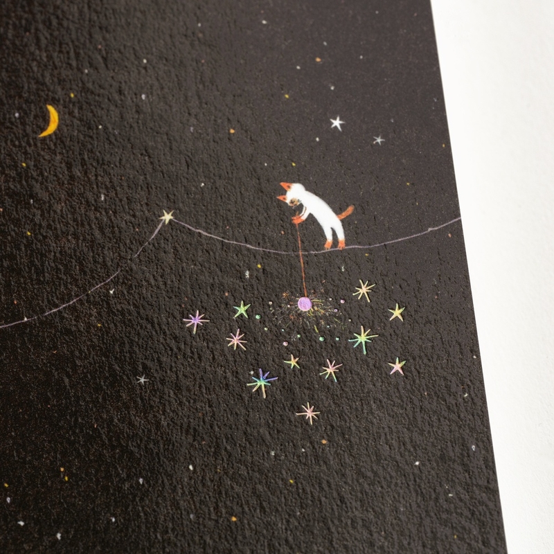 Hobonichi Hobonichi Graph Notebook A5 Hiroko Kubota: Another night of falling star sparklers Grid
