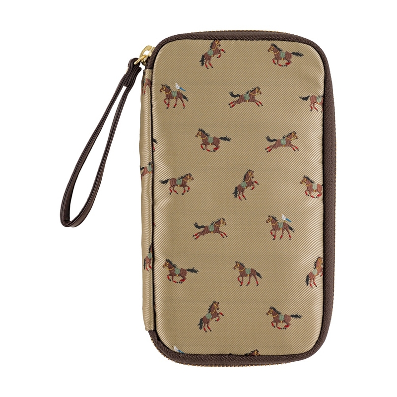 Hobonichi Hobonichi Small Drawer Pouch Bow & Tie: Galloping Horses Hobonichi Hobonichi Small Drawer Pouch Bow & Tie: Galloping Horses