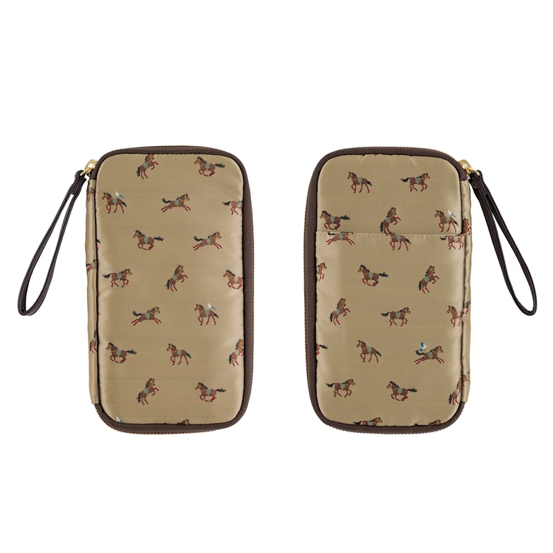 Hobonichi Hobonichi Small Drawer Pouch Bow & Tie: Galloping Horses