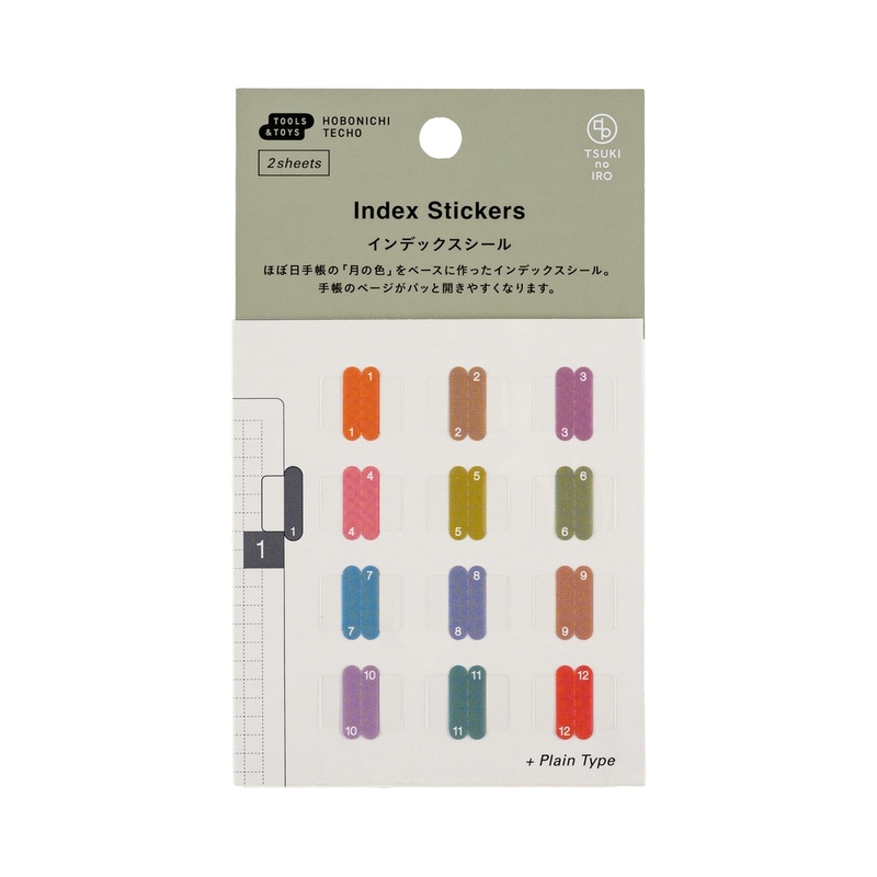 Hobonichi Hobonichi TSUKI no IRO: Index Stickers