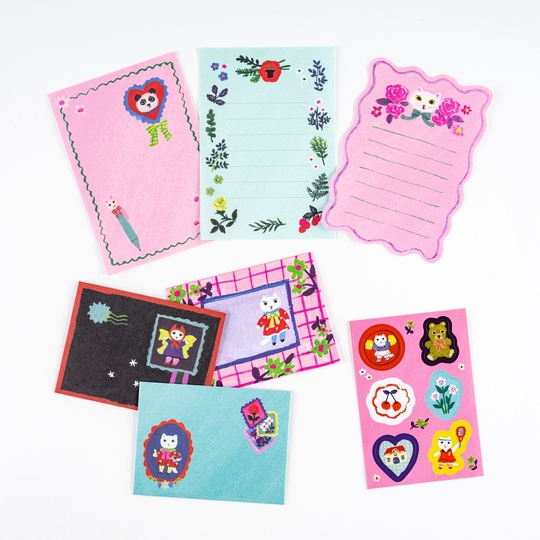 Hobonichi Carta da Lettere Yumi Kitagishi: White Cat's