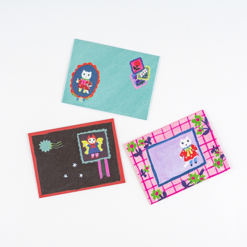 Hobonichi Hobonichi Mini Letter Set Yumi Kitagishi: White Cat's