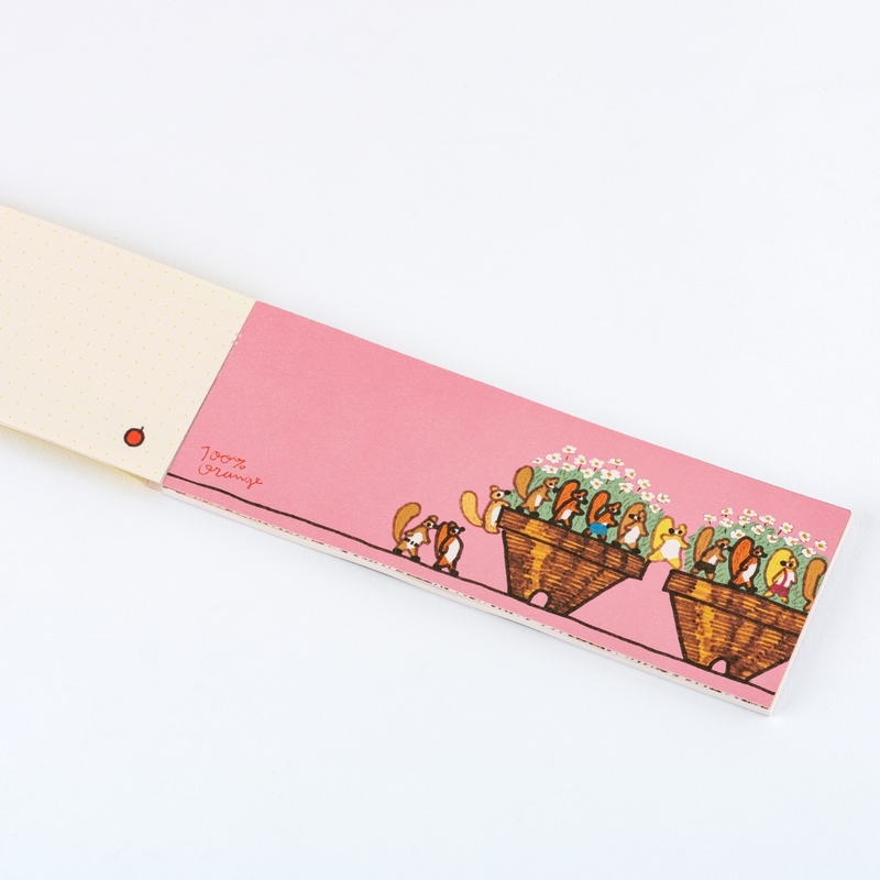 Hobonichi Hobonichi Letter Set 100%ORANGE: Squirrel’s Moving Day