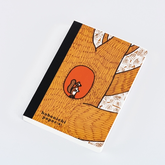 Hobonichi Paper(s) 100%ORANGE: Squirrel Appears Notebook A6
