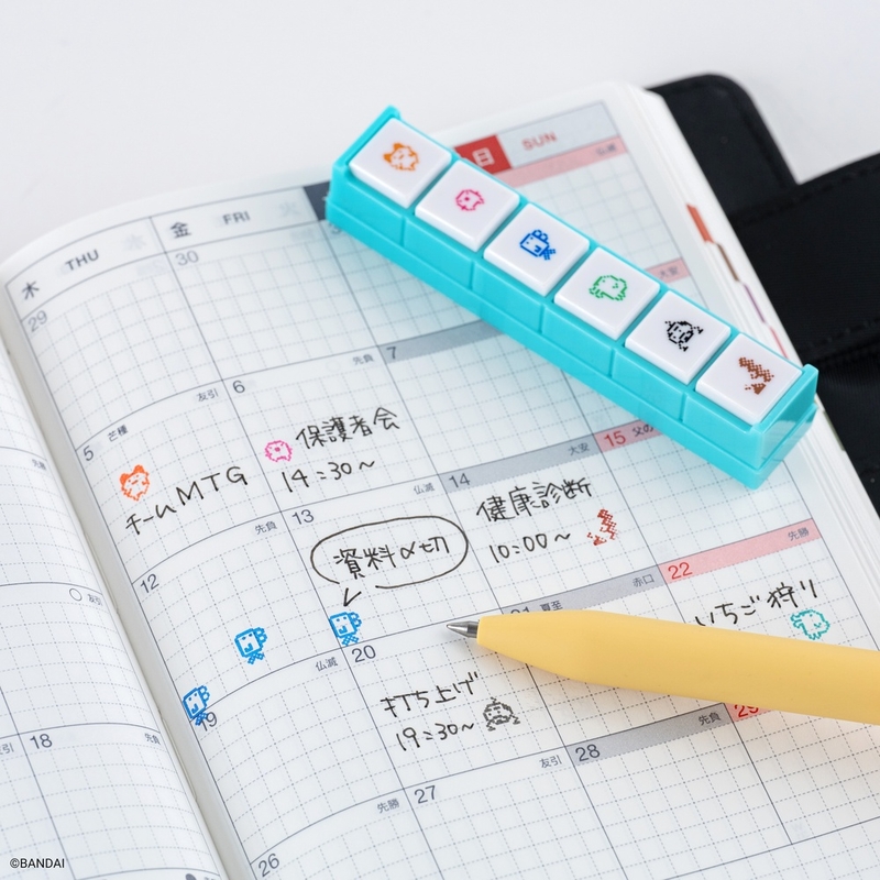 Hobonichi Kodomo no Kao x Hobonichi: Pochitto6 Push-Button Stamp (Tamagotchi)