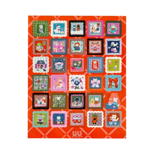 Hobonichi Stickers Yumi Kitagishi: Daily Life of White Cat