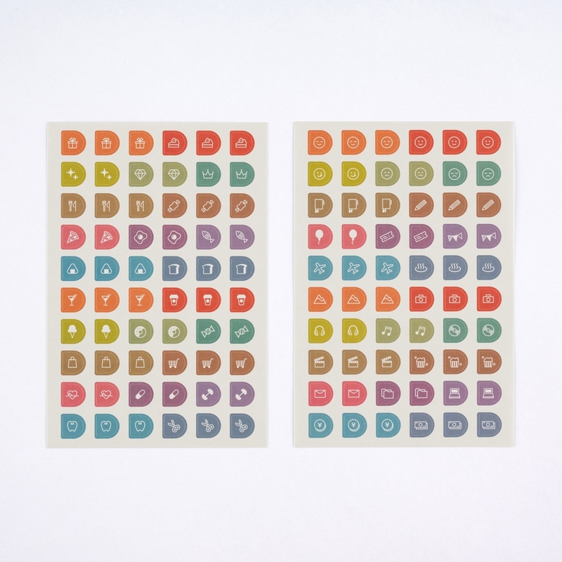 Hobonichi Hobonichi TSUKI no IRO: Sticker Set (Schedule)