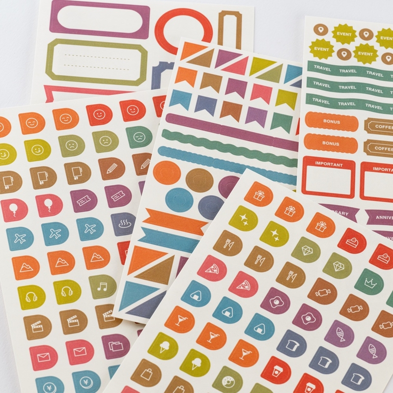 Hobonichi Hobonichi TSUKI no IRO: Sticker Set (Schedule)