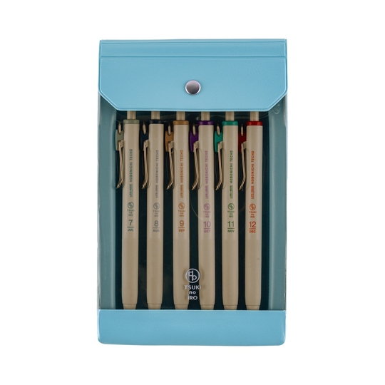 Hobonichi TSUKI no IRO: Uniball One - Luglio-Dicembre Set di 6 Penne