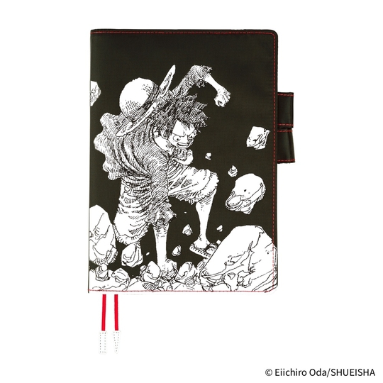 Hobonichi ONE PIECE magazine: Straw Hat Luffy (Black) A5 [Cover Only]