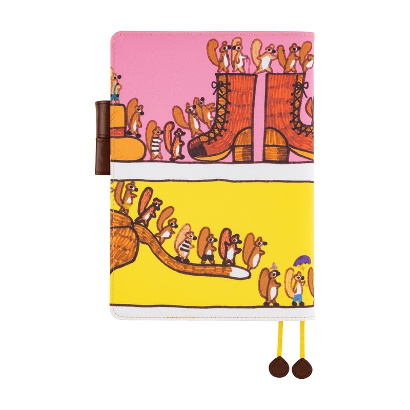 Hobonichi Hobonichi 100%ORANGE: Where’s the Squirrel Going A5 [Cover Only]